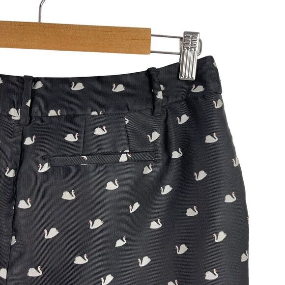 RSVP By Talbots Dress Ankle Hampshire Pants Black Swans High Waisted Size 4P - Picture 8 of 16